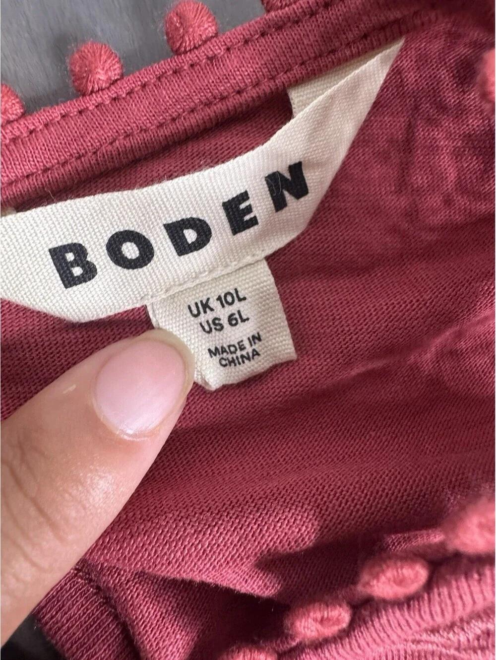 Boden rose pink